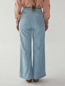 PANTALONI INDIRA WESTERN BLUE