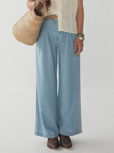 PANTALONI INDIRA WESTERN BLUE